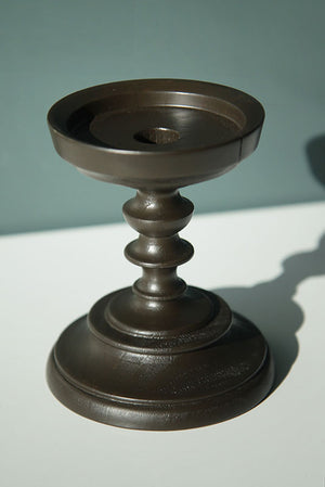 Candle Holder Florence - Walnut colour