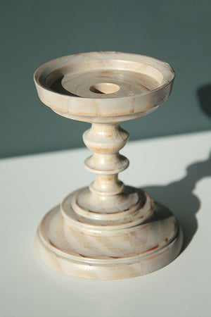 Candle Holder Florence - grey wash