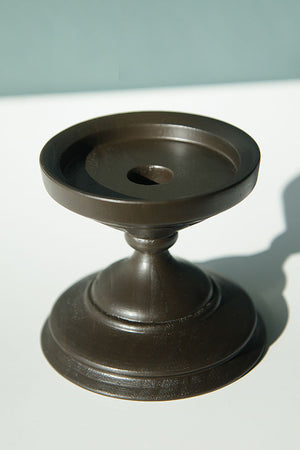 Candle Holder Florence - Walnut colour