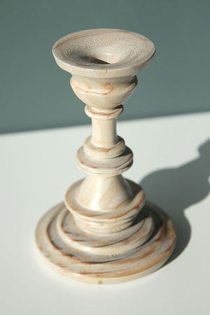 Candle Holder Florence - grey wash