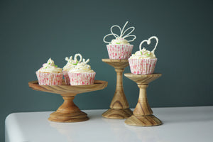 Mini Cupcake Stands natural